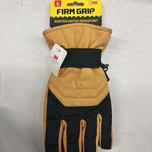 Firm Grip Winter Water-Resistant Gloves, Thinsulate Insulation, Touchscreen Comp